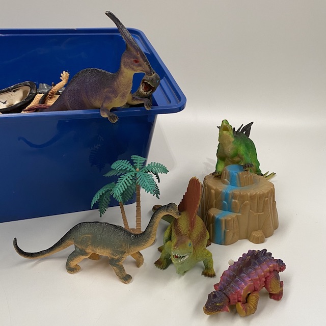 TOY, Plastic Dinosaur and Accessories (Box Lot)